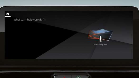 BMW Intelligent Personal Assistant BMW 8 Series Convertible G14 LCI Facelift Control Display close-up