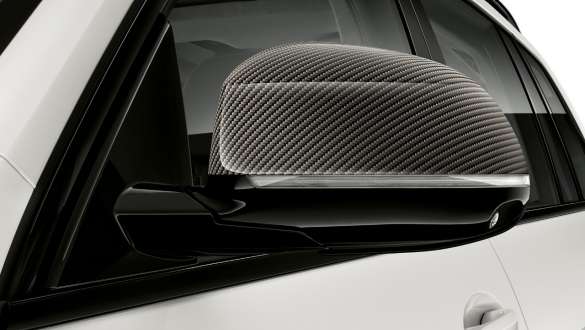 M Performance exterior mirror cap carbon fibre BMW M Performance Parts close-up