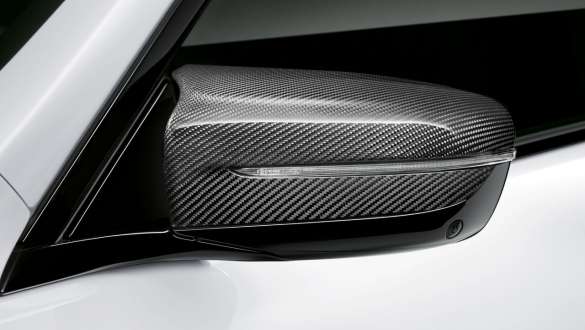 M exterior mirror cap carbon fibre BMW M Performance Parts close-up