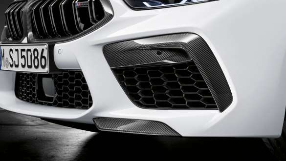 M Performance front attachment carbon fibre BMW M Performance Parts close-up