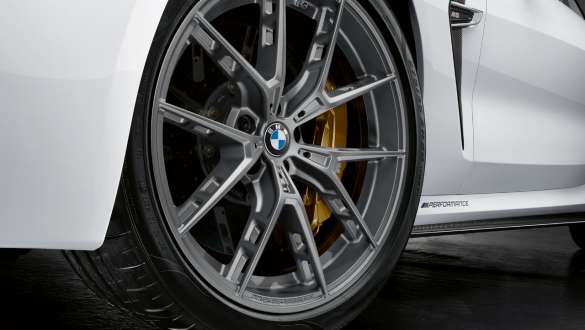 20" M Performance forged wheel Y-spoke style 863 M Ferric Grey matt BMW M Performance Parts close-up