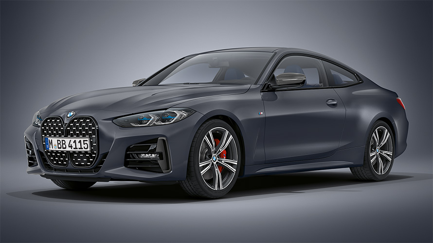 BMW 4 SERIES COUPÉ IN BMW INDIVIDUAL FROZEN DEEP GREY METALLIC.