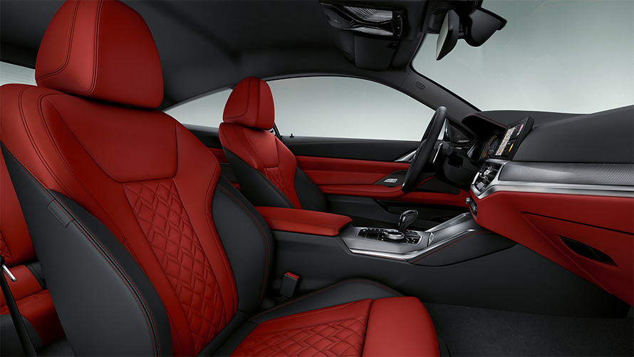 BMW Individual extended leather trim 'Merino' Fiona Red/Black BMW 4 Series Coupé Individual G22 2020 
