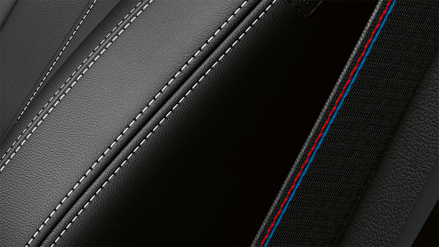 BMW M340i xDrive Sedan G20 M seat belts close-up