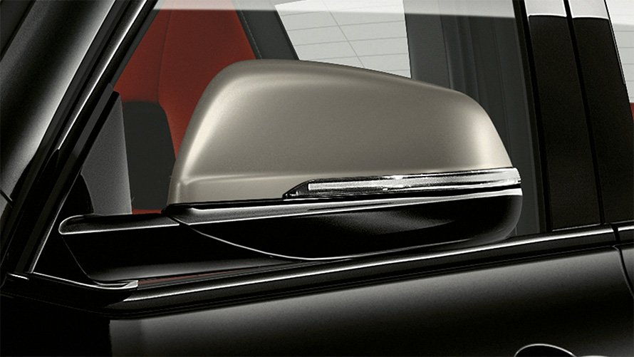 Mirror caps in Cerium Grey BMW X2 M35i (F39) Sapphire Black metallic Exterior
