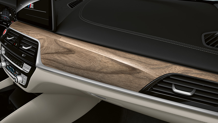 BMW Individual fine-wood Trim Sen Light Brown close-up