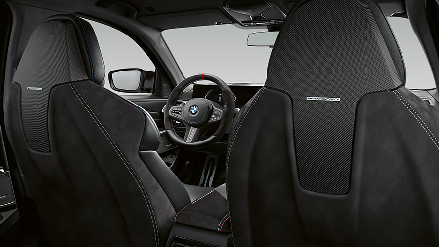 M Performance backrest BMW M Performance Parts close-up